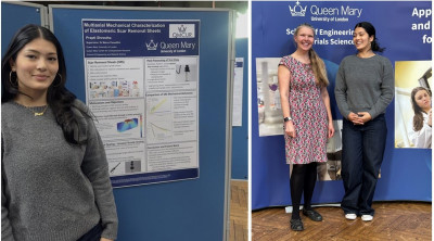 Prapti Shrestha receiving Best Undergraduate Research Poster award