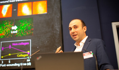Marco presenting at the Scar Free Symposium